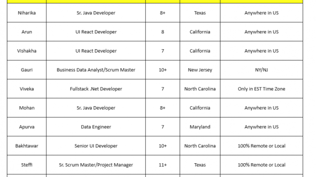 Business Analyst Jobs Hotlist Sr. Java Developer, Fullstack .Net Developer, DevOps Engineer, iOS Developer-Quick-hire-now