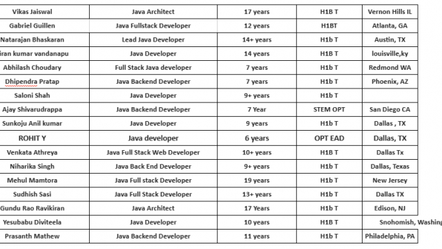 Java Jobs Hotlist Java Back End Developer, Java Full Stack Web Developer-Quick-hire-now