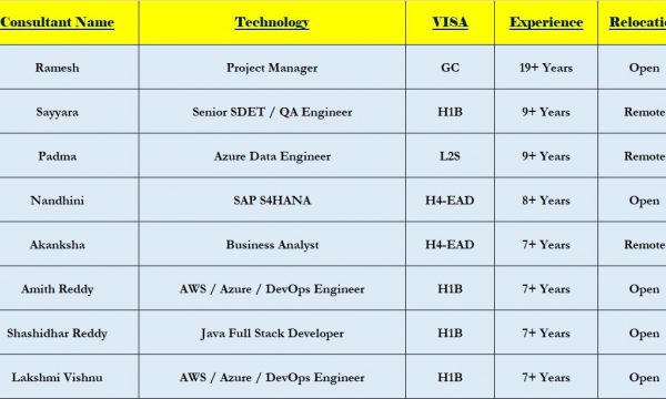 Java Jobs HOTLIST Project Manager, QA, SDET, Business Analyst-Quick-hire-now