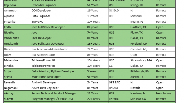 QA Automation Jobs Hotlist Oracle DBA, Salesforce Developer, Project Manager, ODI Developer, Business Analyst-Quick-hire-now