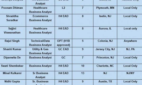 Business Analyst Jobs Hotlist Java Developer, Scrum Master, Dot Net Developer-Quick-hire-now