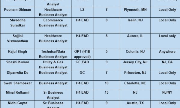 Business Analyst Jobs Hotlist, Java Developer, Sr Scrum Master, Dot Net Developer, Lead QA Automation Engineer-Quick-hire-now