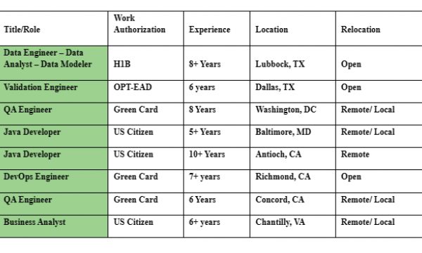 Business Analyst Jobs Hotlist, QA Engineer, Java Developer, DevOps Engineer-Quick-hire-now