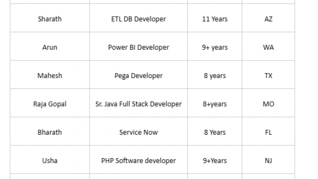 Business Analyst Jobs Hotlist, Salesforce Architect, .Net developer, MuleSoft Developer, ETL DB Developer-Quick-hire-now
