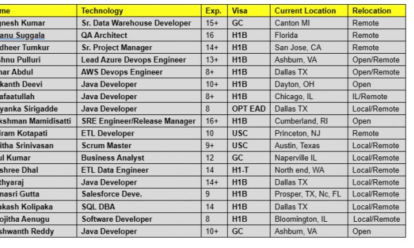 Business Analyst Jobs Hotlist, Sr. Data Warehouse Developer, Sr. Project Manager, Salesforce Deve.-Quick-hire-now