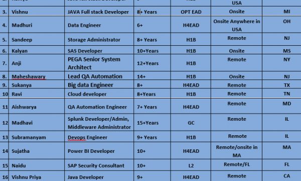Java Jobs Hotlist, Data Engineer, SAS Developer, QA, Salesforce-Quick-hire-now