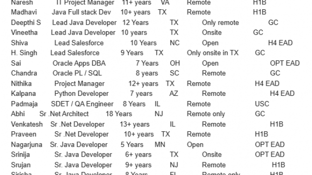 Salesforce Jobs Hotlist Lead Java Developer, UI Angular, Scrum Master-Quick-hire-now