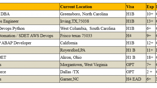 Salesforce Jobs Hotlist, Oracle DBA, DevOps Engineer, QA Automation / SDET AWS Devops-Quick-hire-now