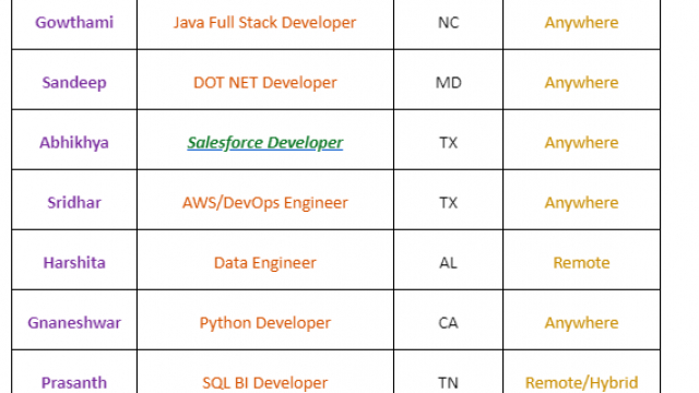 NET Developer Salesforce Jobs Hotlist, DOT NET Developer, Data Engineer, SQL BI Developer, Python Developer-Quick-hire-now