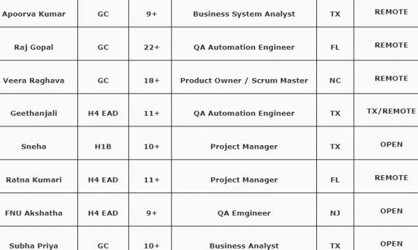 QA Jobs Hotlist, Business System Analyst, Scrum Master, PM-Quick-hire-now