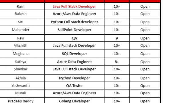 SailPoint Developer Jobs Hotlist, Python Full stack developer, SQL Developer, QA Tester-Quick-hire-now