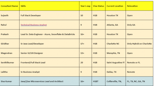 Technical Business Analyst Jobs HOTLIST, Full Stack Developer, .Net Developer, QA Automation Engineer-Quick-hire-now