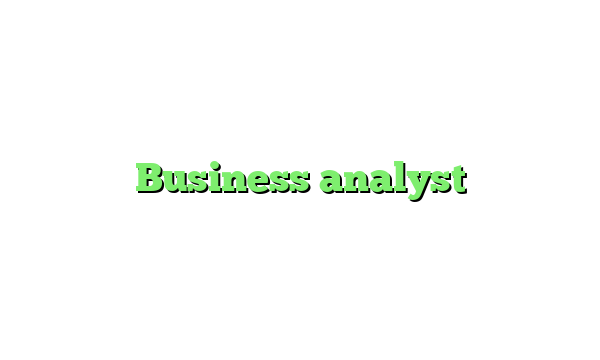 Business analyst