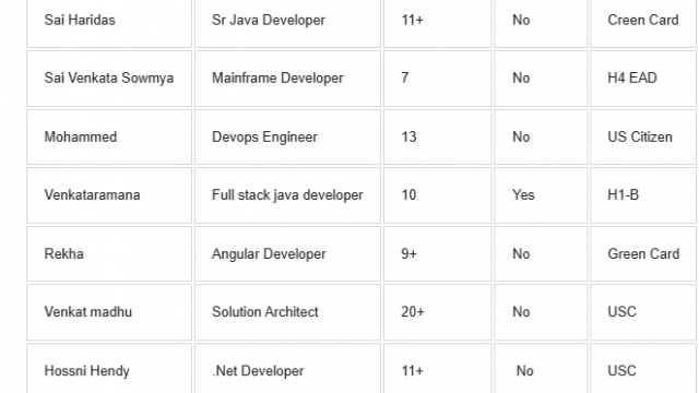 C2C Roles Devops Engineer Jobs HOTLIST, Mainframe Developer, Sr Java Developer, Salesforce Developer Quick overview-Quick-hire-now