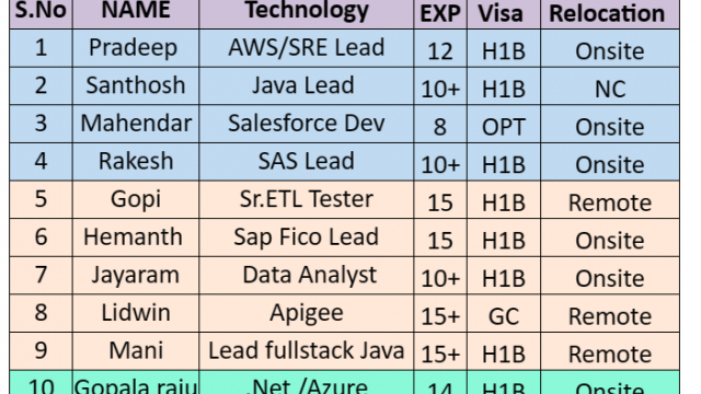 Salesforce Jobs HOTLIST, AWS, SAS, Java, Dot NET Developer-Quick-hire-now