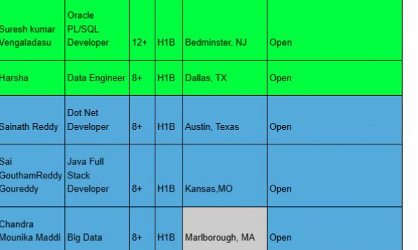 Data Engineer Jobs Hotlist, Oracle PL/SQL Developer, Java Full Stack Developer, Dot Net Developer-Quick-hire-now
