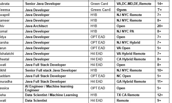 Java Jobs Hotlist, Senior Dot net Developer, Python Developer, Business Analyst, Scrum Master-Quick-hire-now
